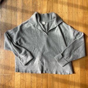 a new day Women's V-Neck Gray Sweater